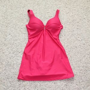 NWOT! Women's One-piece Hot Pink Bathing Suit.